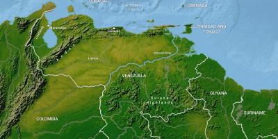 ನಕ್ಷೆ venezuela ಭೂಗೋಳ