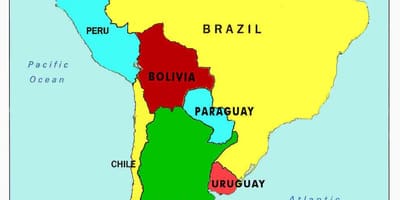 ನಕ್ಷೆ venezuela ಮತ್ತು ಸುತ್ತಮುತ್ತಲಿನ ದೇಶಗಳಲ್ಲಿ